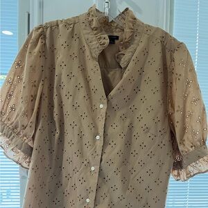 Ann Taylor Eyelet Shirt